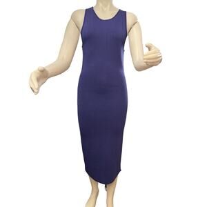 OROTON Dress Purple Bodycon Midi Stretch Shape Hugging Kniturple Us 6